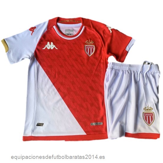Nuevo 1ª Conjunto De Niños AS Monaco 23/24 Blanco Rojo Baratas